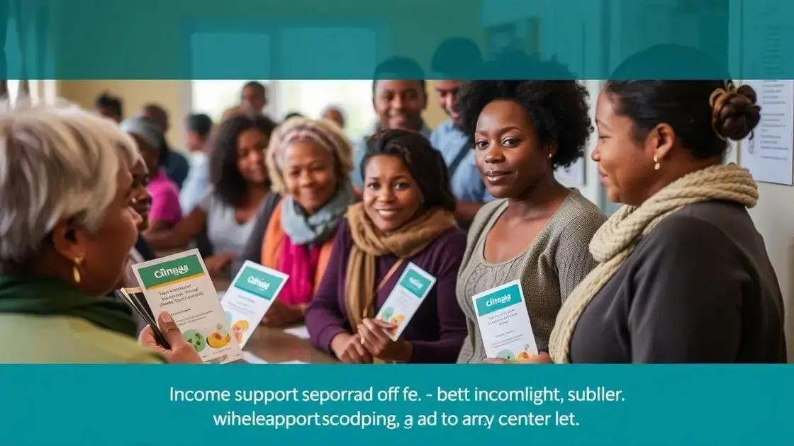 Types of income support available