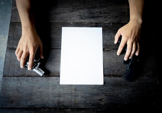A close-up of a hand holding a fraudulent document related to government subsidies, with a watermark indicating it is a fake. The context is a cluttered desk with other papers, emphasizing the potential for confusion and deceit.