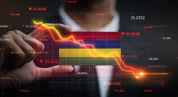 A graph showing the historical trend of interest rates in Colombia over the past 5 years, with projections for 2025. The graph highlights periods of rate hikes, rate cuts, and periods of stability.
