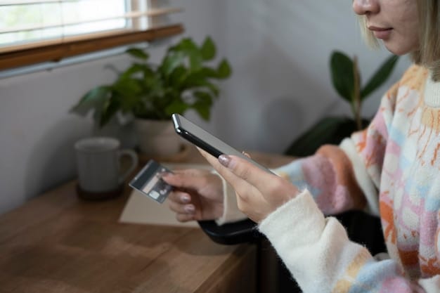 A close-up shot of hands using a smartphone to make an online payment for pension contributions. The screen displays a secure payment gateway with the logo of a Colombian pension fund (AFP). The background is blurred, suggesting a modern and convenient way to manage finances.