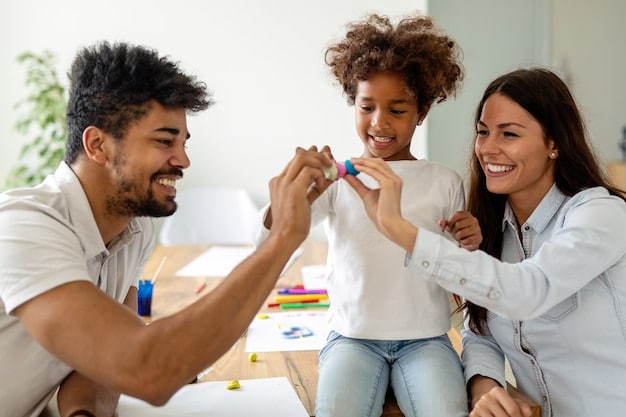 A Colombian family happily receiving the keys to their new house, symbolizing the dream of homeownership achieved through the VIS subsidy program. The picture should capture the joy and hope associated with owning a home.